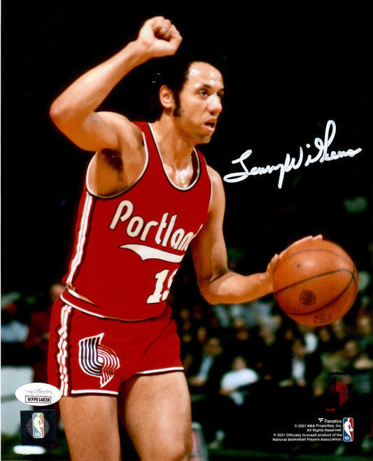 Lenny Wilkens autographed signed 8x10 photo NBA Port Land Trail Blazers JSA COA
