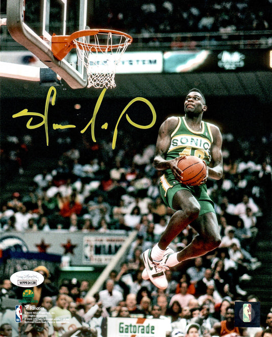 Shawn Kemp autographed signed 8x10 photo NBA Seattle Supersonics JSA COA