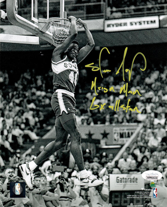 Shawn Kemp autographed signed inscribed 8x10 photo Seattle Supersonics JSA COA