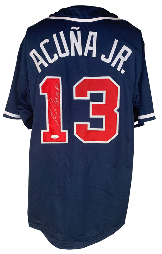 Ronald Acuna Jr. autographed signed inscribed jersey MLB Atlanta Braves JSA COA