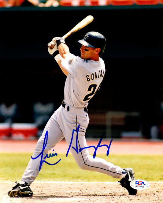 Luis Gonzalez autographed signed 8x10 photo MLB Houston Astros PSA COA