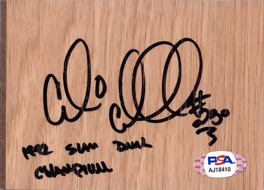Cedric Ceballos autographed signed inscribed floorboard Phoenix Suns PSA COA