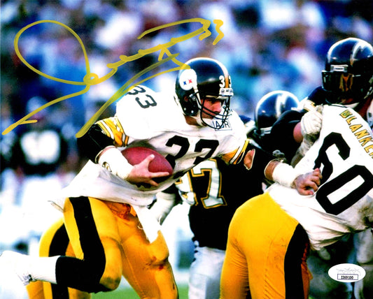 Merrill Hoge autographed signed 8x10 photo NFL Pittsburgh Steelers JSA COA
