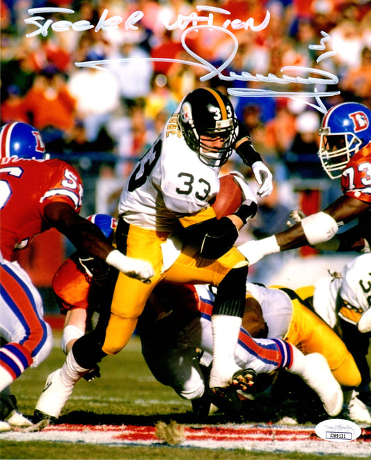 Merrill Hoge autographed signed inscribed 8x10 photo Pittsburgh Steelers JSA COA