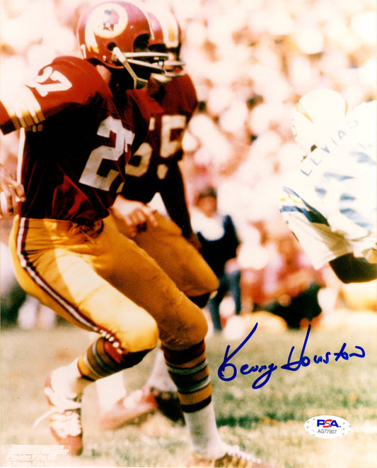 Kenny Houston autographed signed 8x10 photo NFL Washington Redskins PSA COA