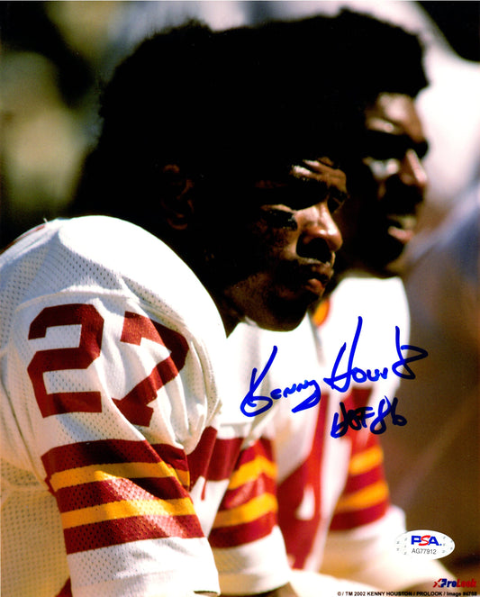 Kenny Houston autographed signed inscribed 8x10 photo Washington Redskins PSA