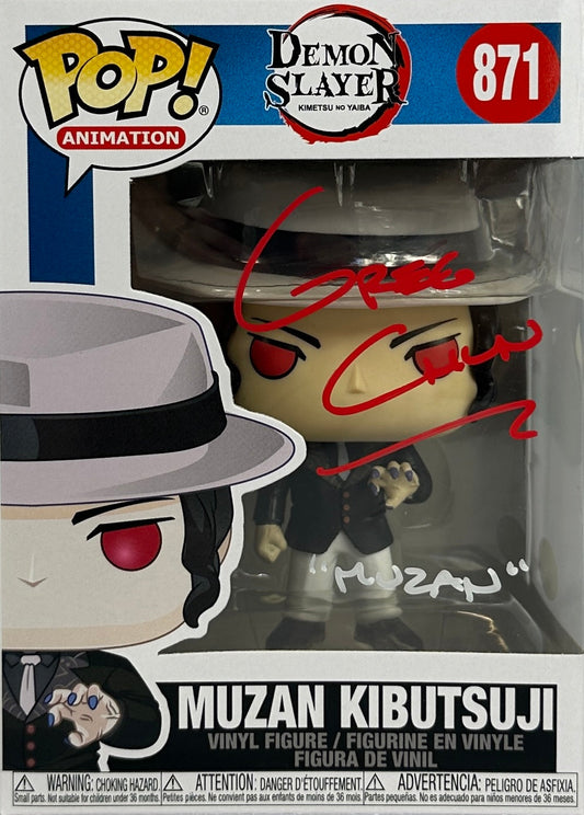 Greg Chun Autographed signed Inscribed Funko Pop #871 Demon Slayer JSA COA