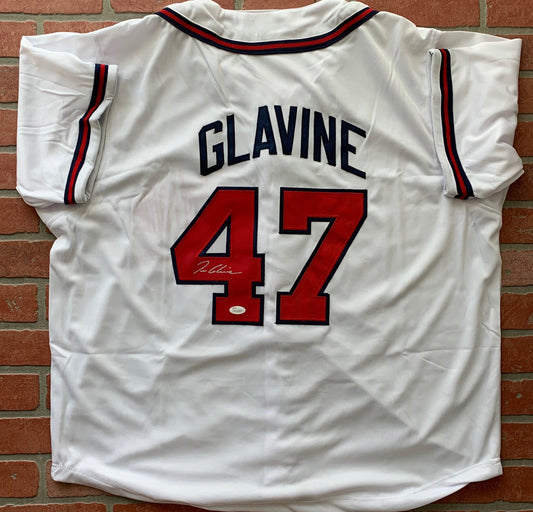 Tom Glavine autographed jersey MLB Atlanta Braves JSA COA CY Young WS MVP