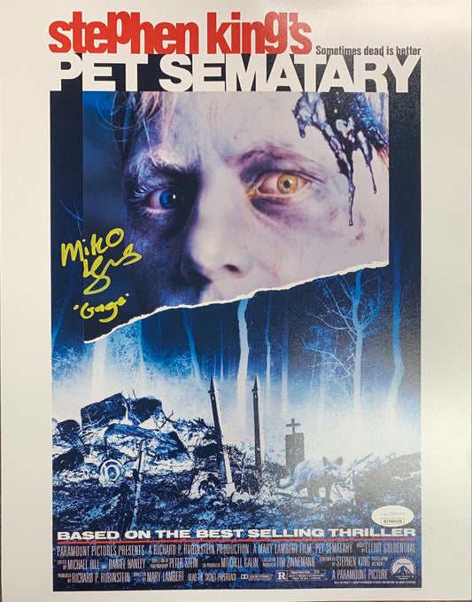 Miko Hughes autographed signed inscribed 11x14 photo Pet Sematary JSA COA Gage