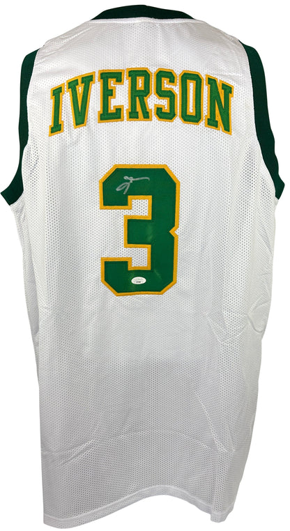 Allen Iverson autographed signed jersey high school style JSA COA