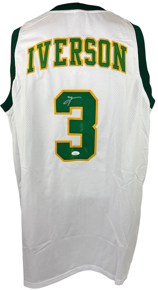 Allen Iverson autographed signed jersey high school style JSA COA