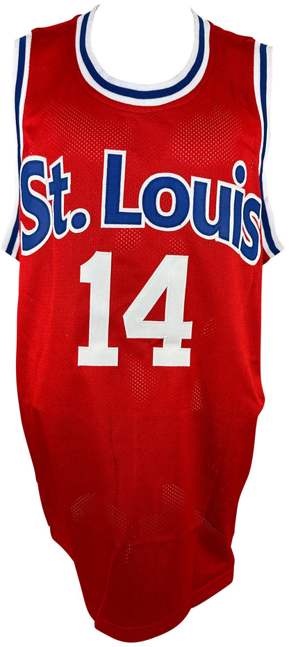 Lenny Wilkens autographed signed jersey NBA St. Louis Hawks JSA COA