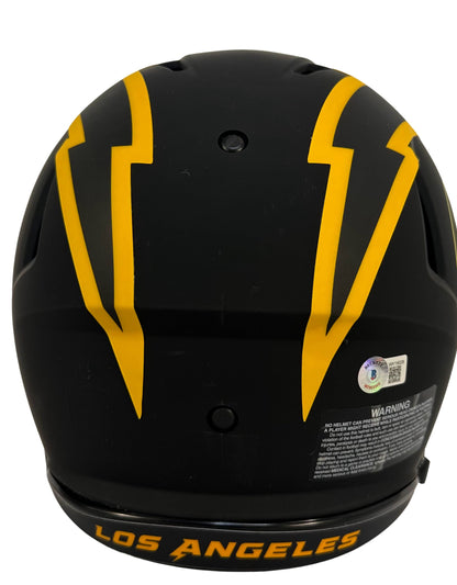 Justin Herbert autographed signed Eclipse Helmet Los Angeles Chargers Beckett