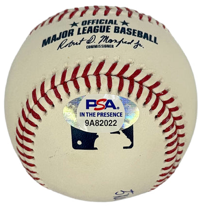 Steve Sax autographed signed inscribed baseball Los Angeles Dodger PSA Yankees