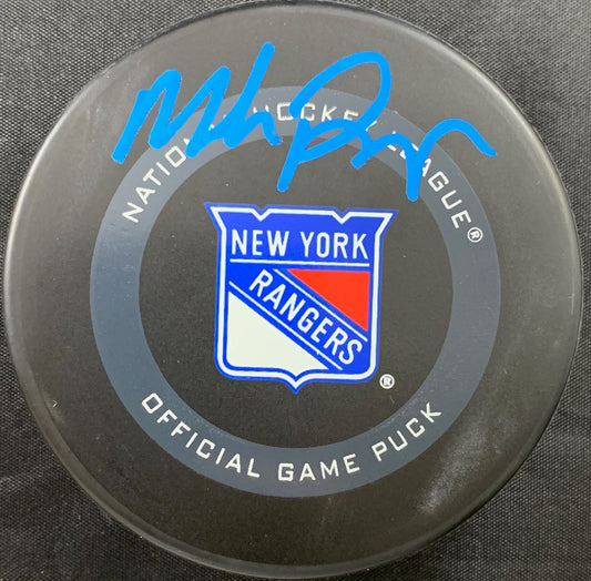 Mike Richter autographed signed authentic puck NHL New York Rangers PSA COA
