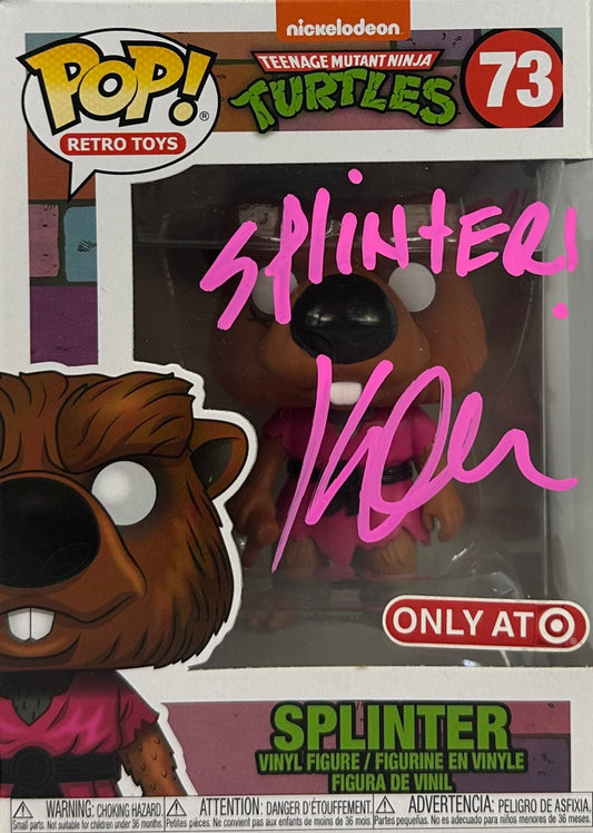 Kevin Clash autographed inscribed Funko Pop #73 JSA COA Splinter