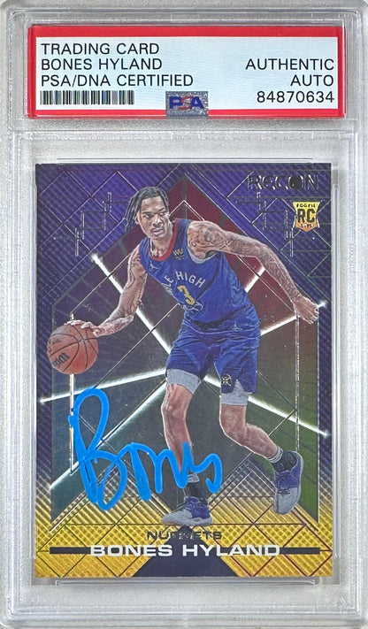 Bones Hyland autographed signed rookie card #220 2022 Panini PSA Encap