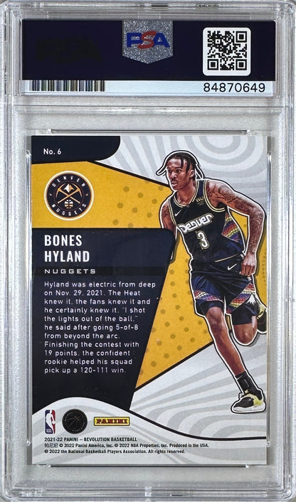 Bones Hyland autographed signed rookie card #6 2022 Panini PSA Encap