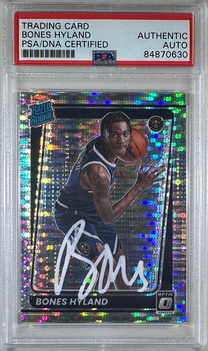 Bones Hyland autographed signed rookie card #194 2022 Panini PSA Encap