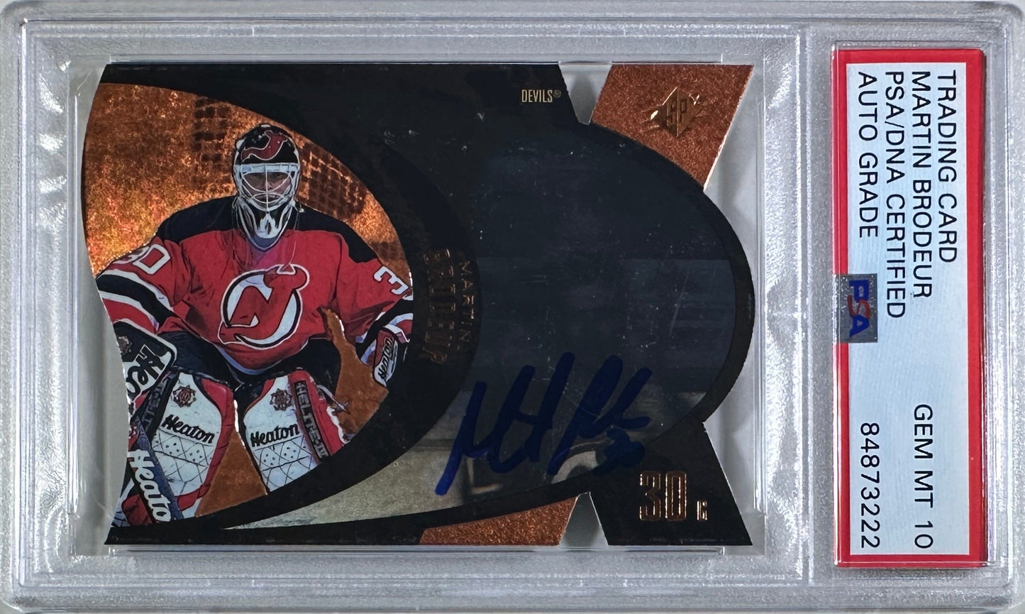 Martin Brodeur auto card Upper Deck #27 1997 New Jersey Devils PSA GEM Mint 10
