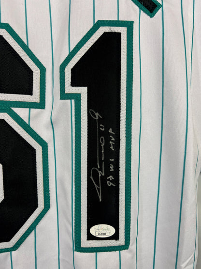 Livan Hernandez autographed signed inscribed jersey MLB Florida Marlins JSA COA