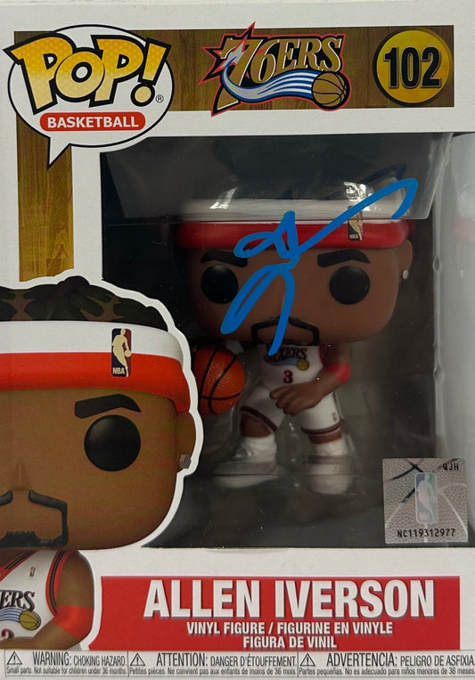 Allen Iverson autographed signed funko pop Philadelphia 76ers JSA