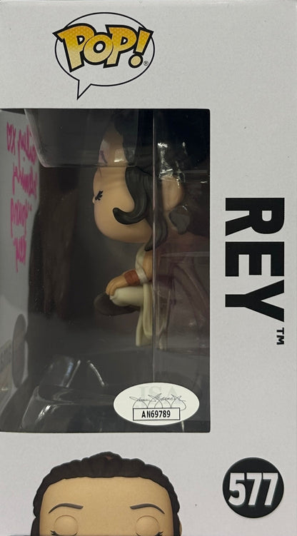 Cailey Fleming signed inscribed Funko #577 Star Wars: The Force Awakens JSA COA