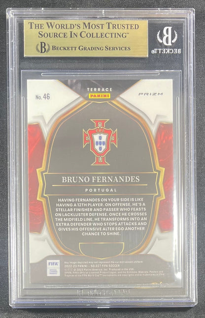 Bruno Fernandez 2022-23 Panini Select Checkerboard #46 BAS 9.5