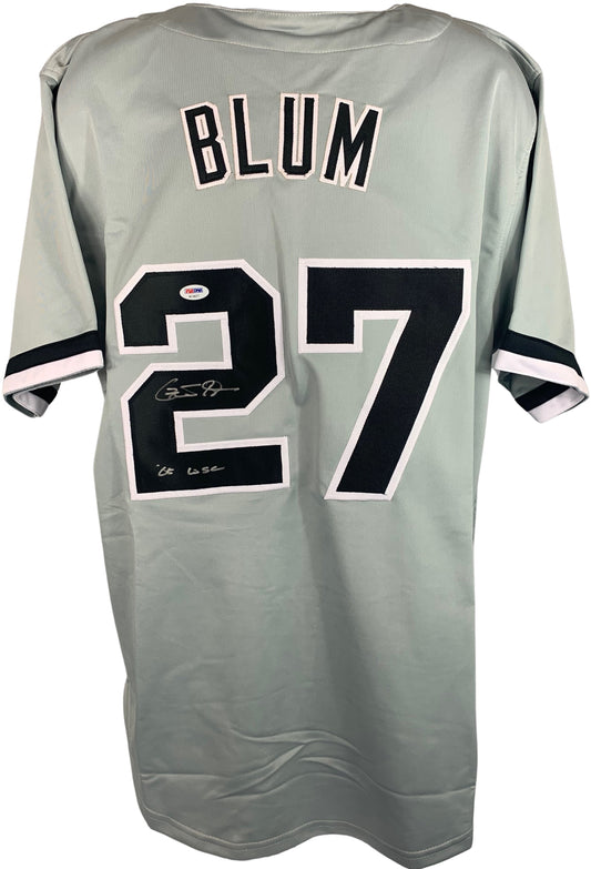 GEOFF BLUM AUTOGRAPHED SIGNED INSCRIBED JERSEY MLB CHICAGO WHITE SOX PSA COA