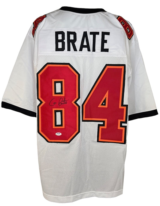 CAMERON BRATE SIGNED CUSTOM WHITE PRO STYLE AUTOGRAPHED JERSEY PSA COA
