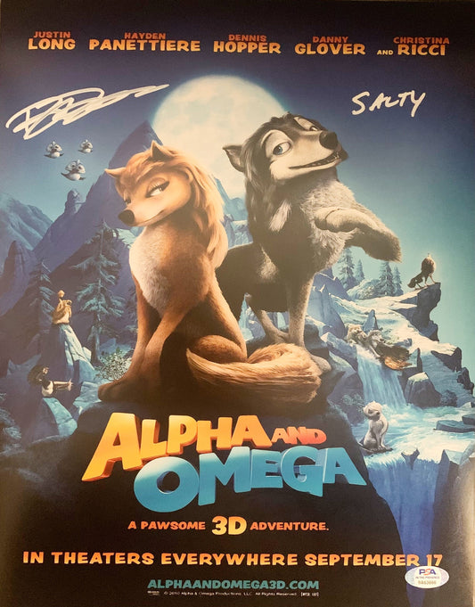 Brian Donovan autographed signed inscribed 11x14 photo Alpha and Omega PSA Salty
