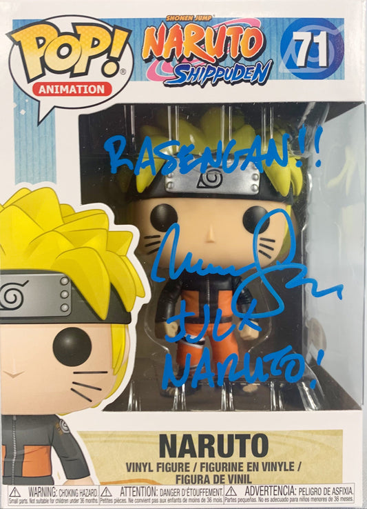 Maile Flanagan Naruto autographed inscribed Funko Pop 71 PSA COA Rare Japanese