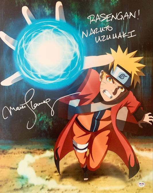 Maile Flanagan Naruto autographed inscribed 16x20 photo PSA COA Naruto Shippuden