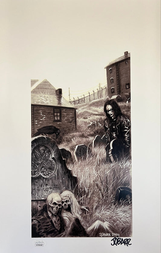 James O'barr autographed signed 11x17 photo The Crow JSA Witness