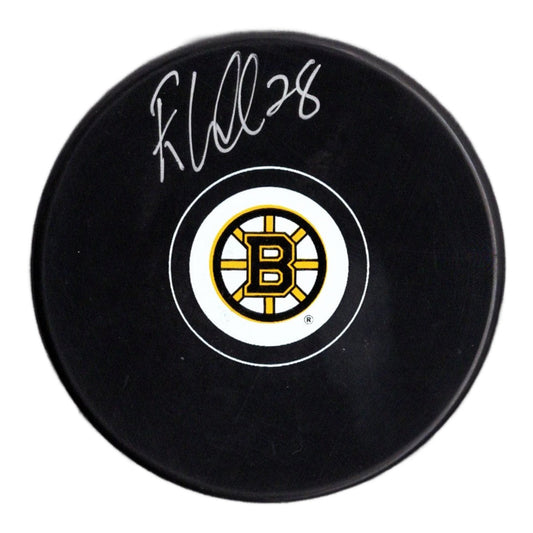 Elias Lindholm autographed signed all-star puck NHL Boston Bruins JSA