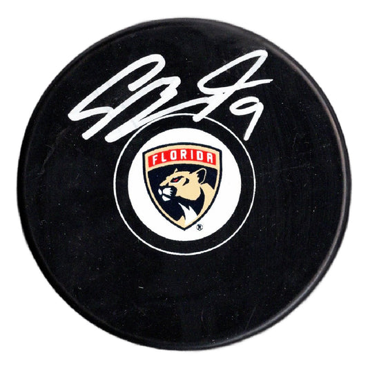 Sam Bennett autographed signed puck NHL Florida Panthers JSA COA