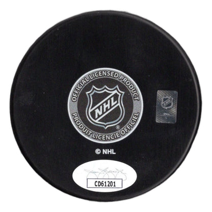 Connor McMichael autographed signed inscribed puck NHL Washington Capitals JSA