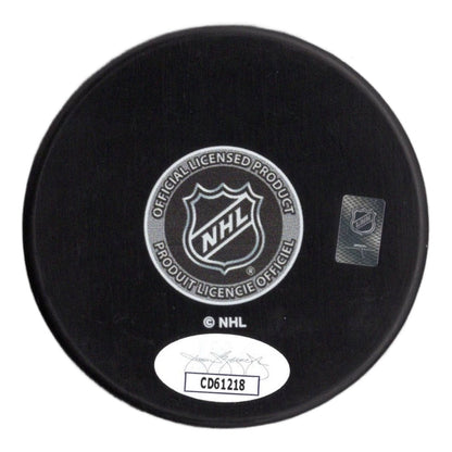 Connor McMichael autographed signed puck NHL Washington Capitals JSA COA