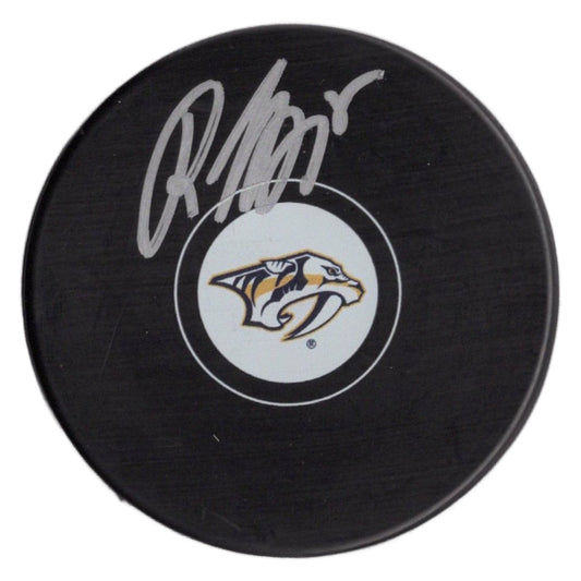 Roman Josi autographed signed puck NHL Nashville Predators JSA COA