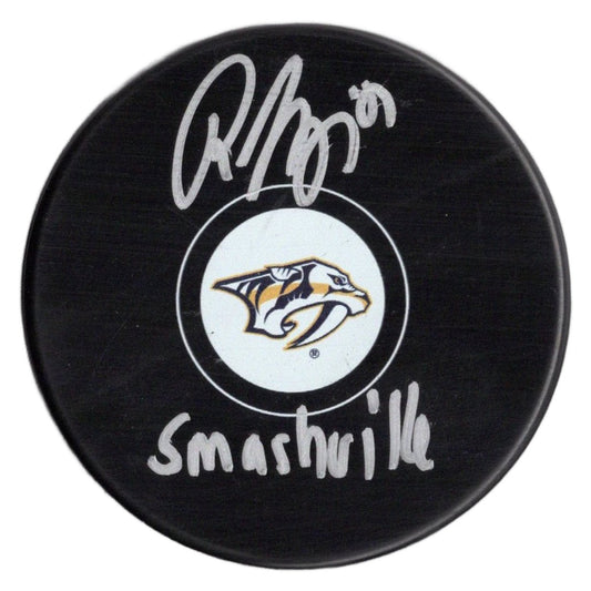 Roman Josi inscribed signed puck NHL Nashville Predators JSA COA