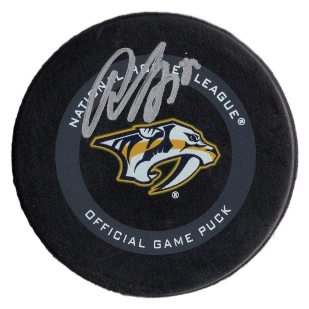 Roman Josi autographed signed Official Game puck NHL Nashville Predators JSA COA