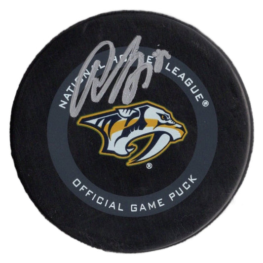 Roman Josi autographed signed Official Game puck NHL Nashville Predators JSA COA
