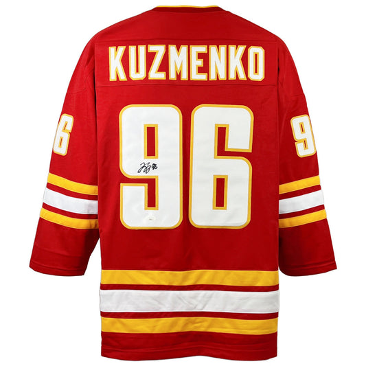 Andrei Kuzmenko autographed signed jersey autographed Calgary Flames JSA COA