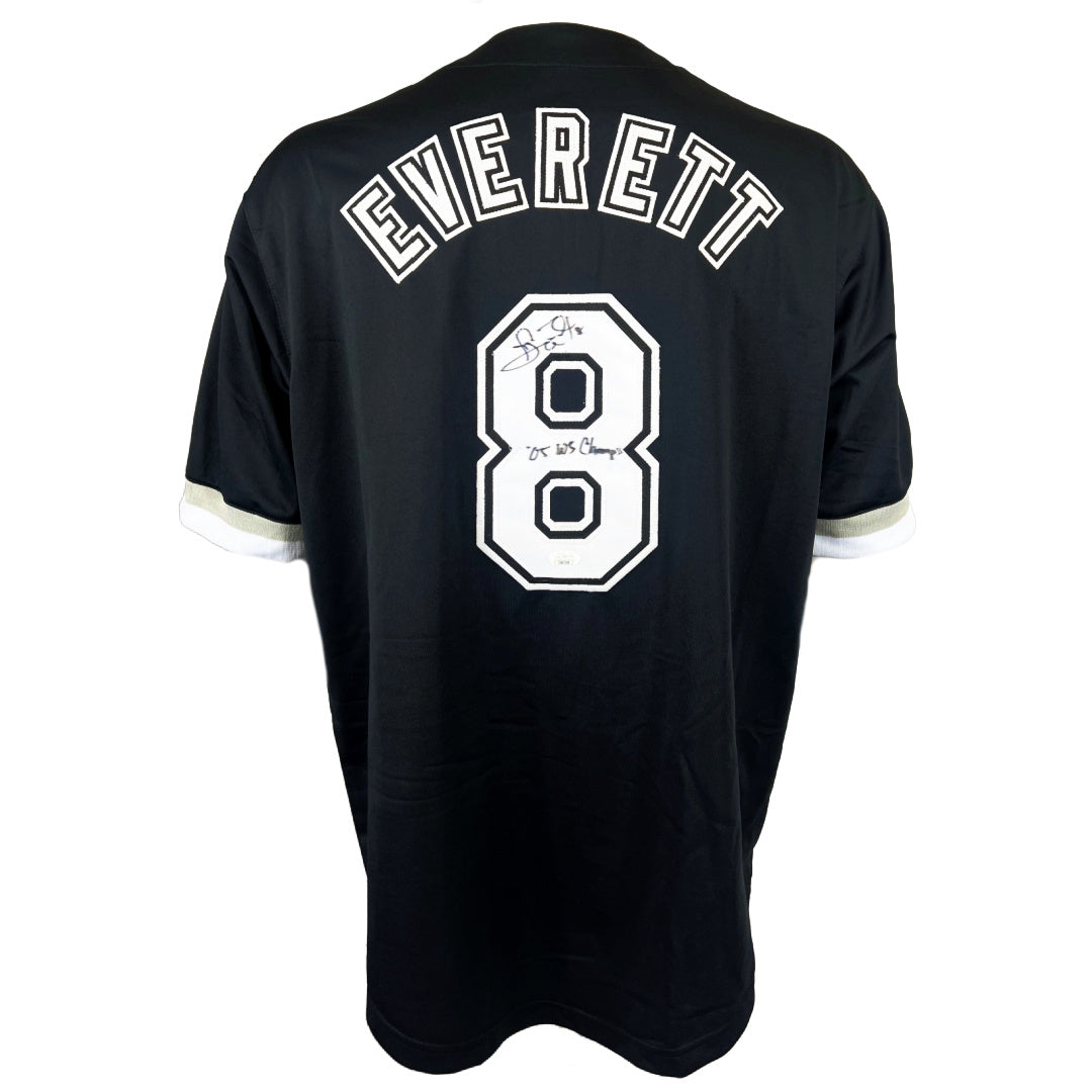 Carl Everett autographed signed inscribed jersey MLB Chicago White Sox JSA COA