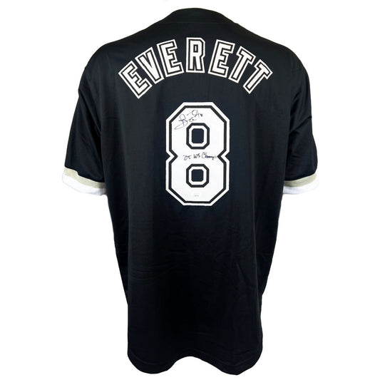 Carl Everett autographed signed inscribed jersey MLB Chicago White Sox JSA COA