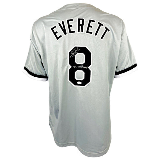 Carl Everett autographed signed inscribed jersey MLB Chicago White Sox JSA COA