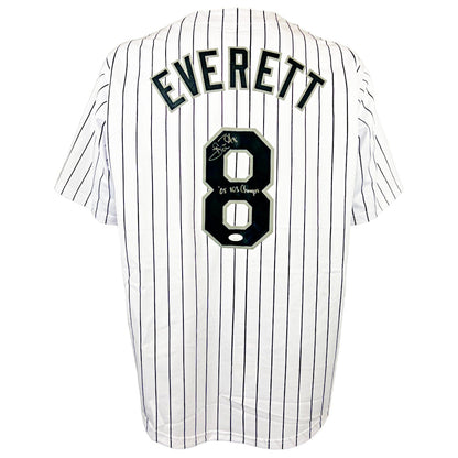 Carl Everett autographed signed inscribed jersey MLB Chicago White Sox JSA COA
