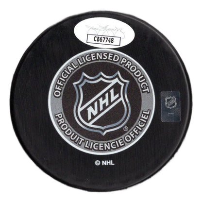 Elias Lindholm autographed signed all-star puck NHL Boston Bruins JSA