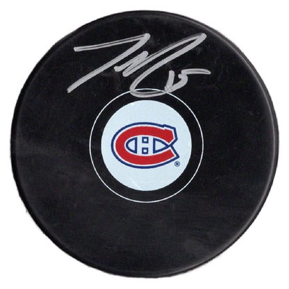 Jesperi Kotkaniemi autographed signed puck NHL Montreal Canadiens JSA COA