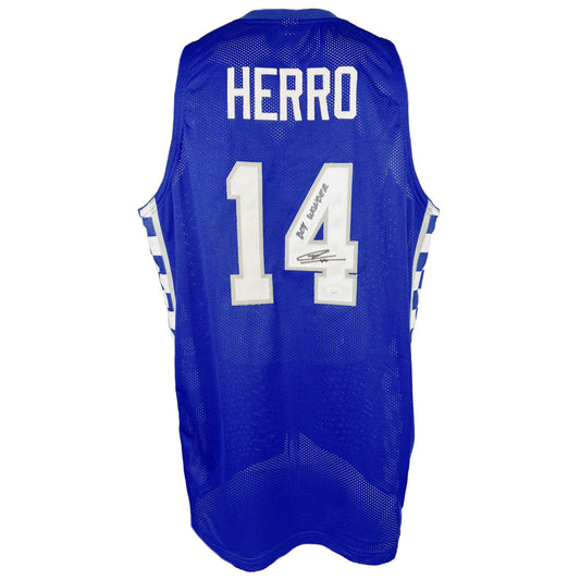Tyler Herro autographed inscribed jersey NBA Miami Heat JSA COA